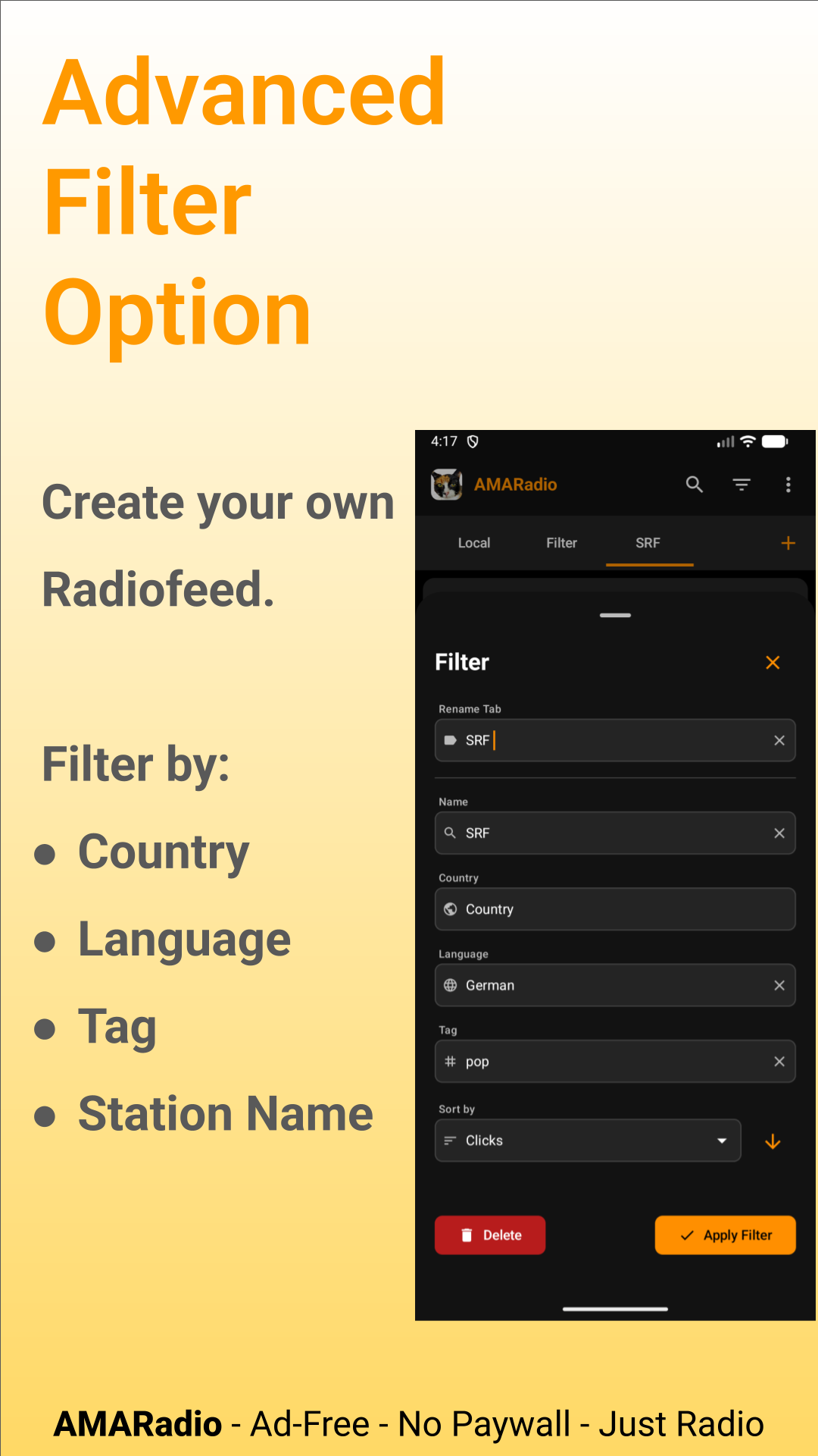 AMARadio Filter AMARadio Filter
